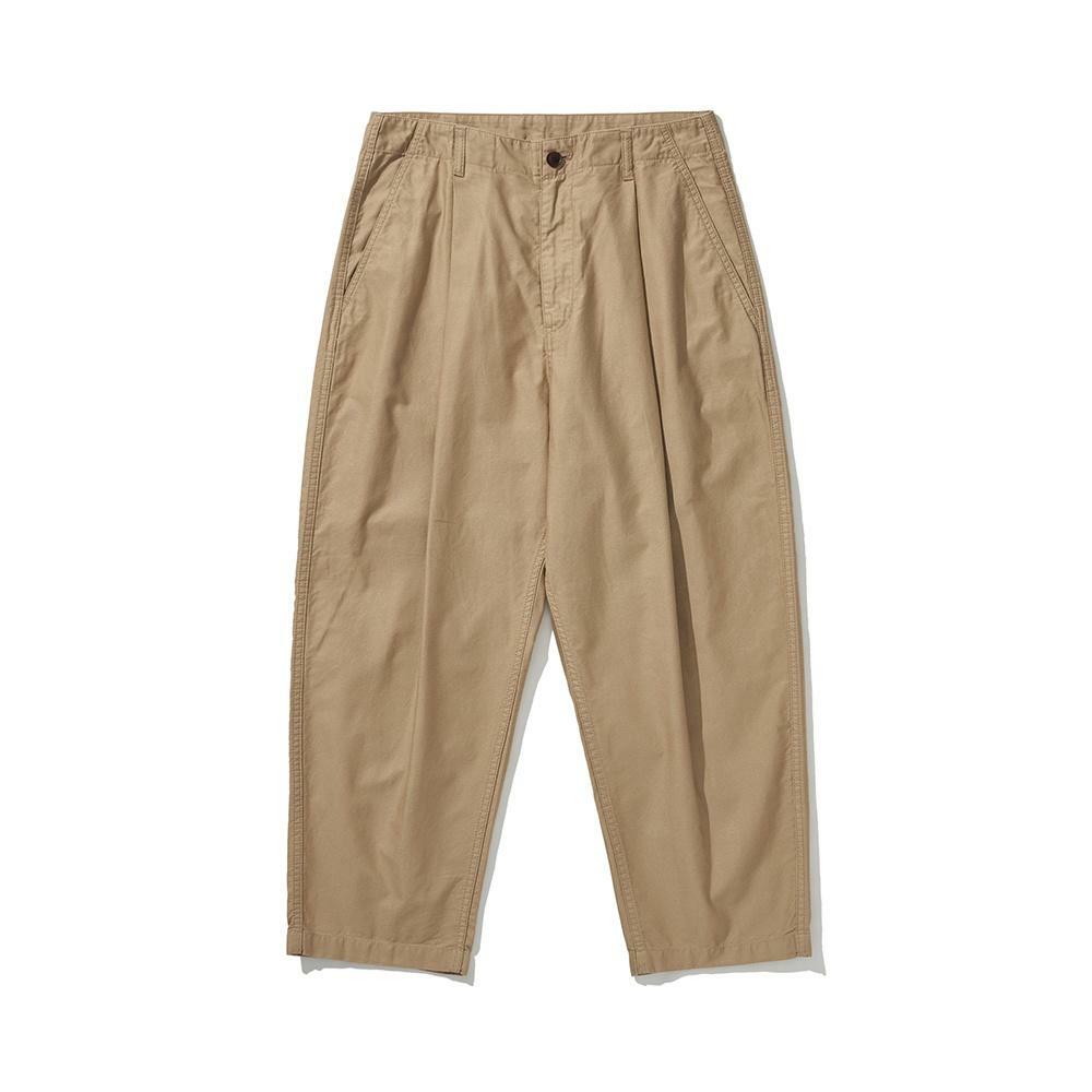 MOLESKIN WIDE TAPERED PANTS [BEIGE] Deps