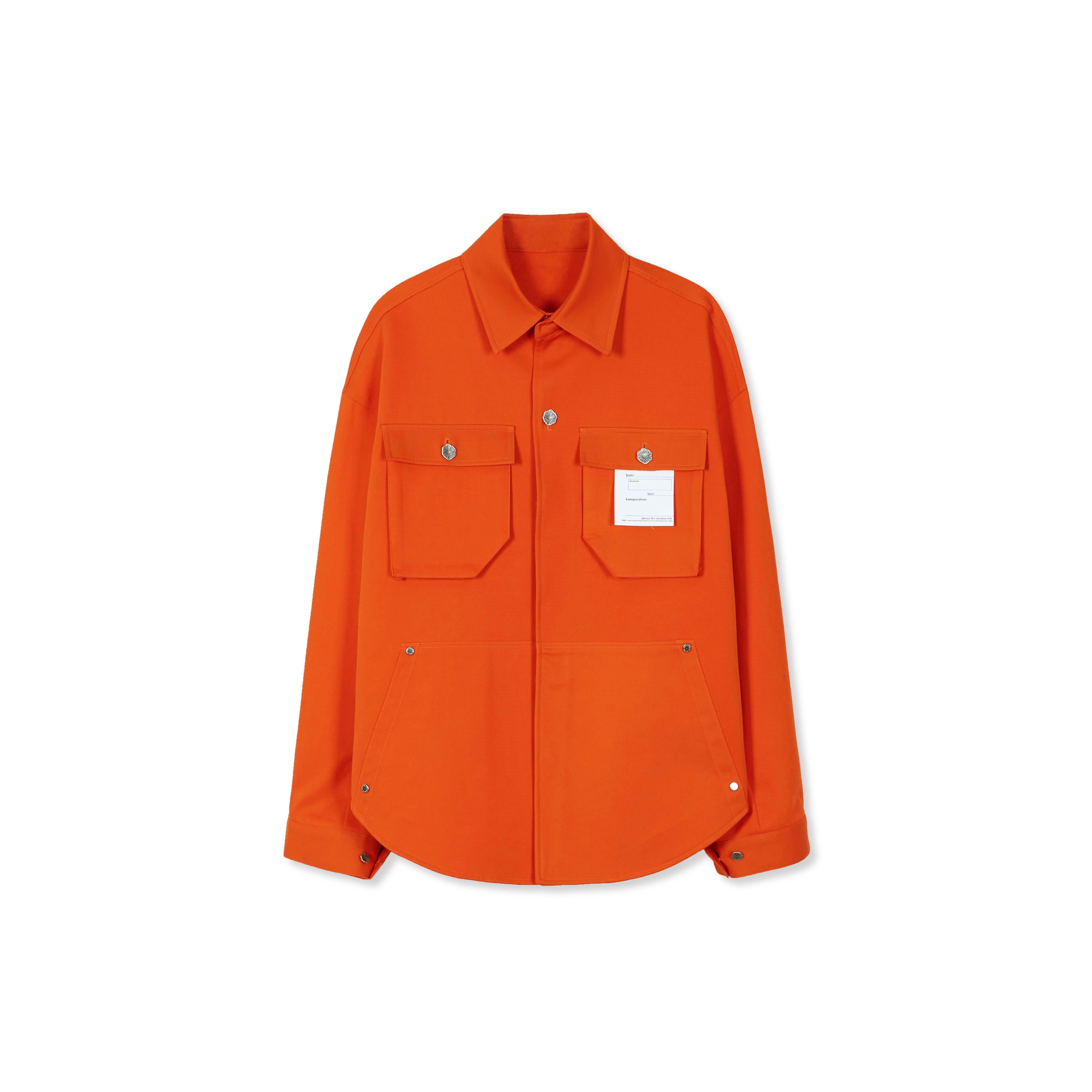 BOWER OVERFIT TWILL SHIRT JACKET orange Deps